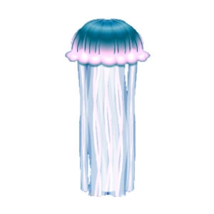 Aqua Striped Jellyfish